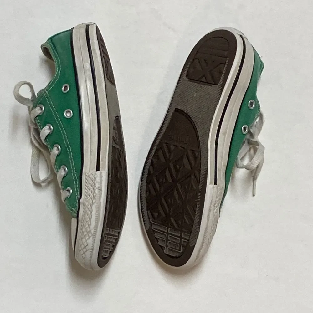 Converse Kids Green Sneakers Unisex Size 1